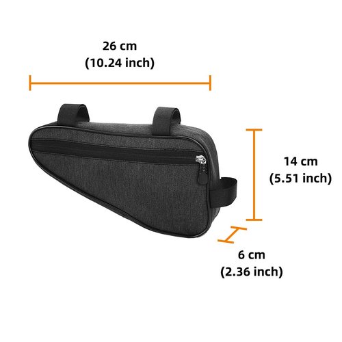 LILYXIN Triangle Bike Bag - Front Frame Triangle Bag, Cycling Accessory, Large Capacity, Portable Pouch (Blue)