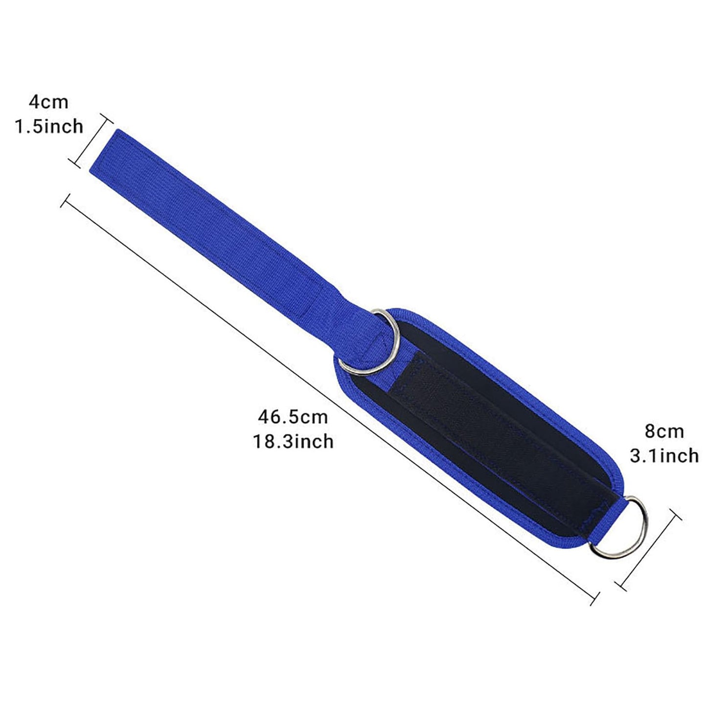 Ankle Straps Resistance Bands Wrist Cuffs Padded Adjustable 2Pcs