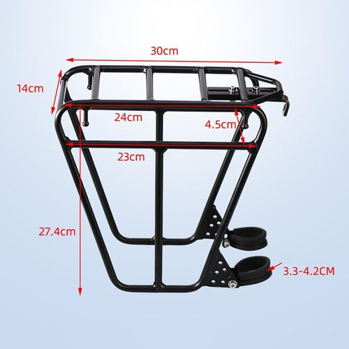 kowaku Bike Front Rack Carrier Cargo Pannier Adults Carrying Metal Bag Luggage Shelf Bicycle Front Fork Rack for Bicycle Shopping