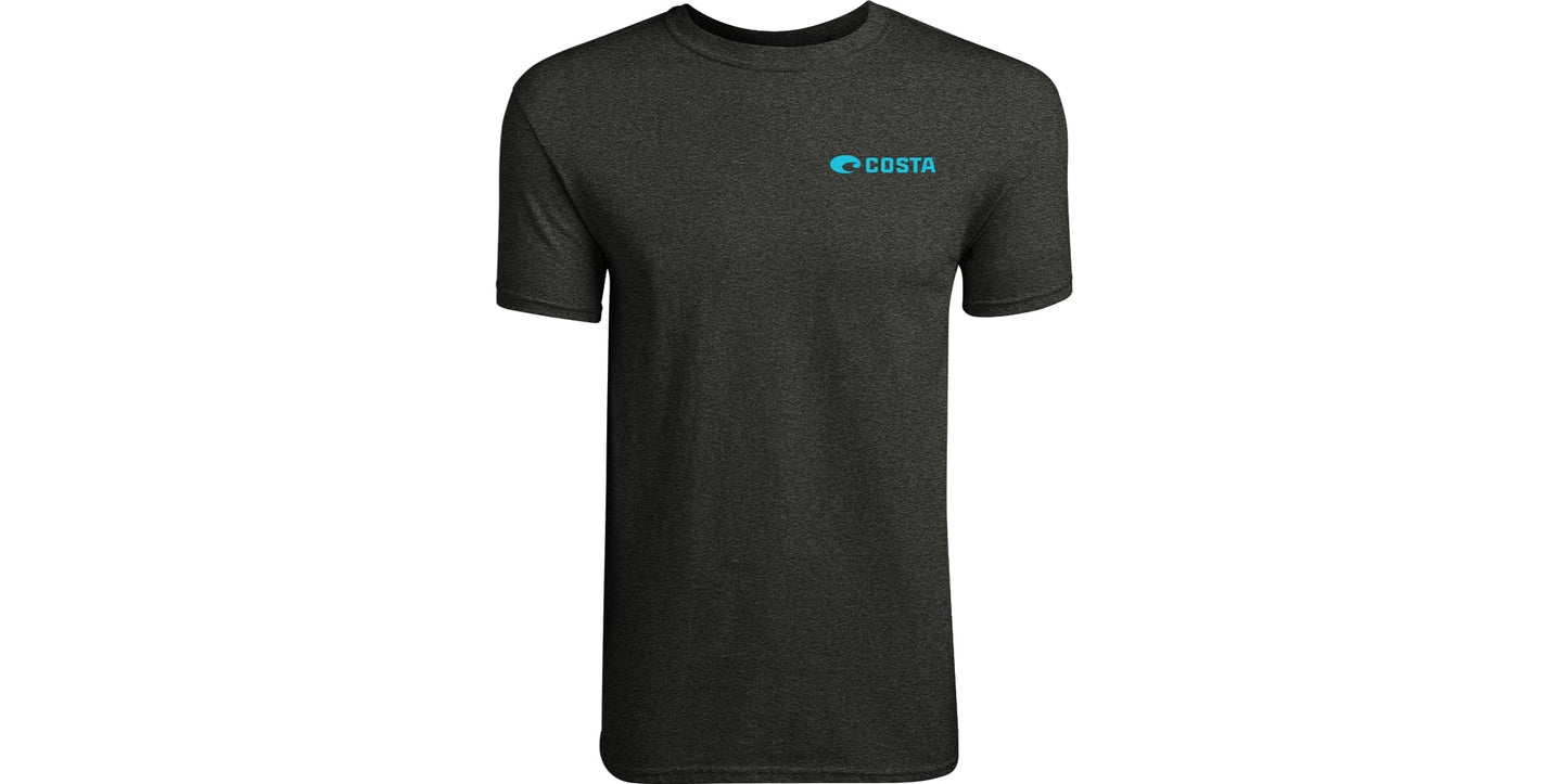 Costa Del Mar Men's Topwater Short Sleeve Dark Heather