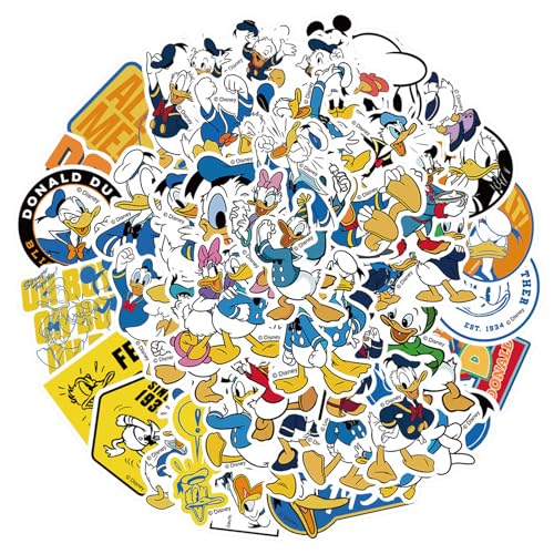 50-Piece Waterproof Cartoon Vinyl Sticker Set for Laptops & Water Bottles - B