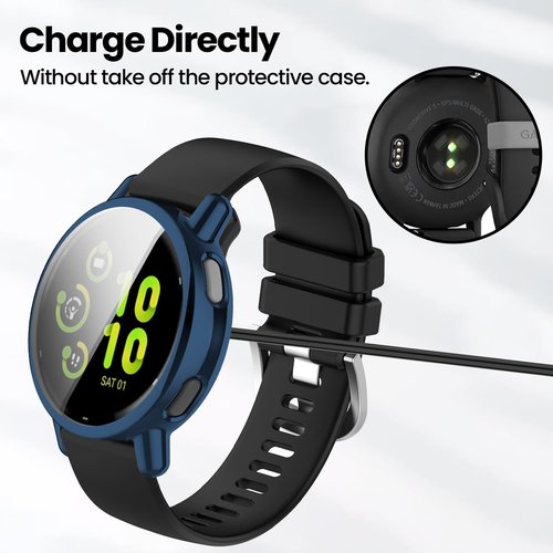 7Pack Screen Protector Case Compatible for Garmin Vivoactive 5 TPU Bumper Full Protective Shell Face Cover