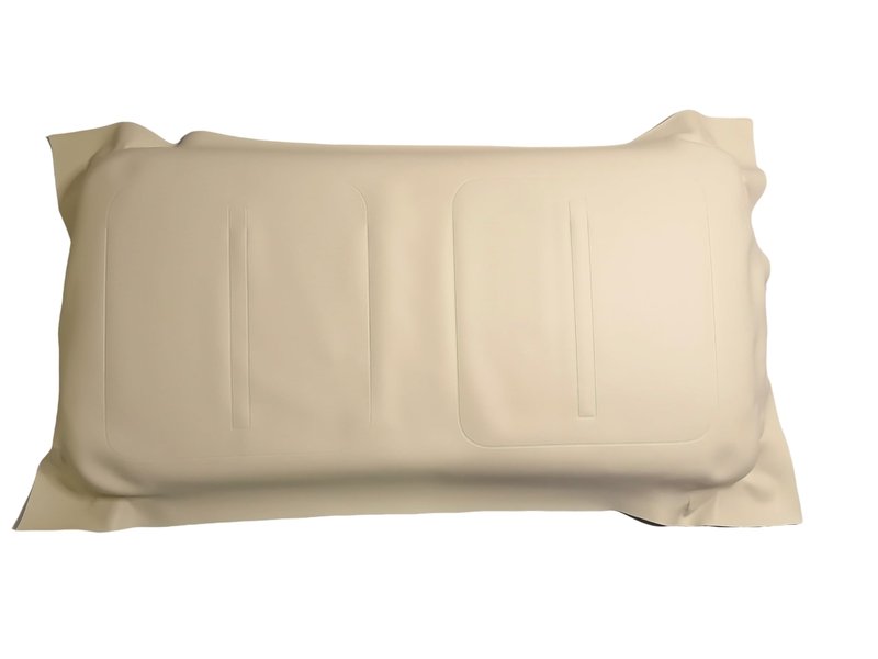 FDEERCOLO Golf Cart Front Seat Leather Cover, for EZGO Medalist TXT1994-2013 Regular Front Seat Cushion.(Thermoformed/OEM Match) (Khaki)