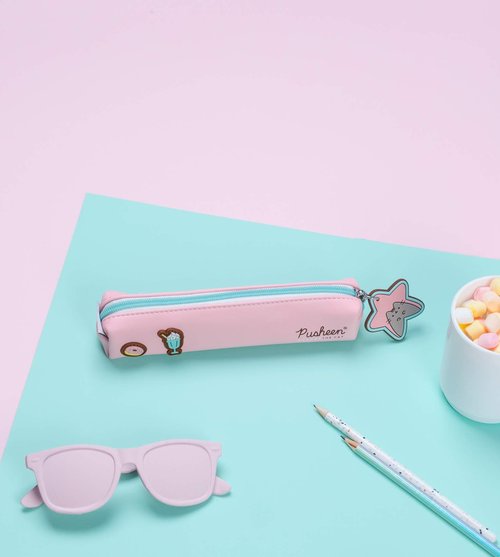 Grupo Erik Pusheen Pencil Case | Pink Pencil Case For Girls | Kawaii Stationary | Pusheen Gifts | Cartuchera Escolar