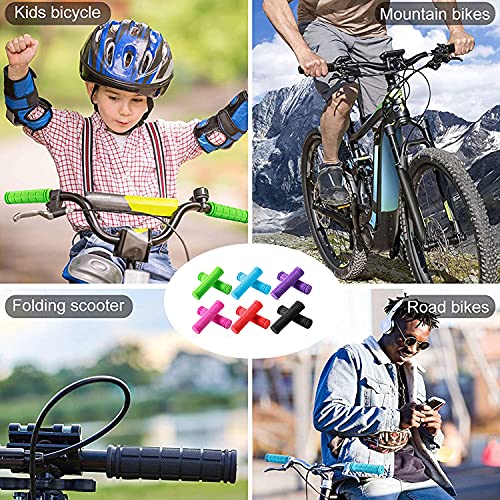 Bicycle Handlebar Grips with Pink Tassels for Kids