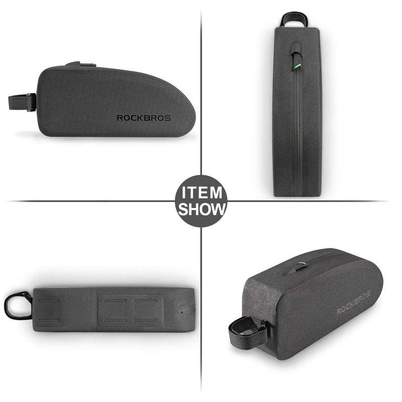 ROCKBROS Bike Top Tube Bag Bicycle Front Frame Bag Waterproof Bike Pouch Pack/Phone Bag Cycling Accessories Pouch for Mountain Road Bike Medium
