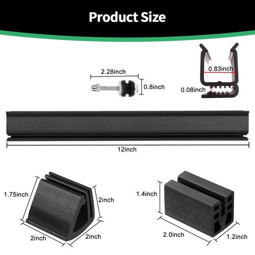 Golf Windshield Sash Clips Kit for EZGO TXT 1994-2013, Fit 3/4" (0.75 inch) Side Struts Tube Windshield Retaining Clips OEM #EGWHC12, EGWHC10 618485 (Not Fit EZGO RXV)