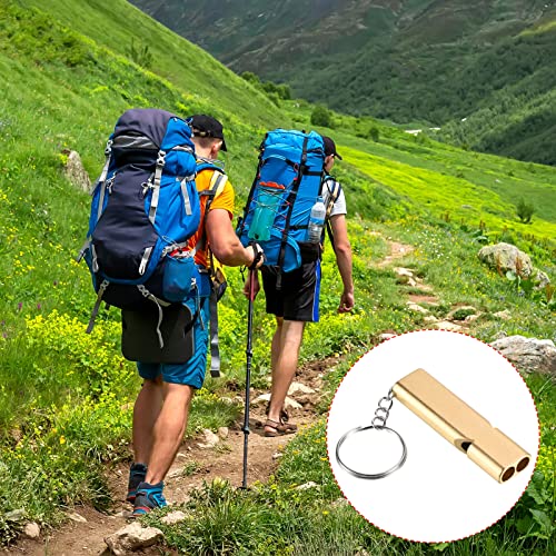 Emergency Survival Whistle - Double Tubes - Gold
