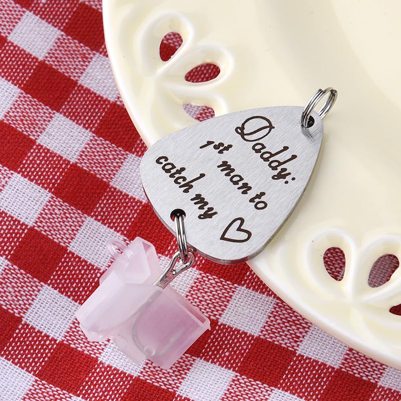 Engraved Daddy Fish Hook - Personalized Fishing Gift for Dad
