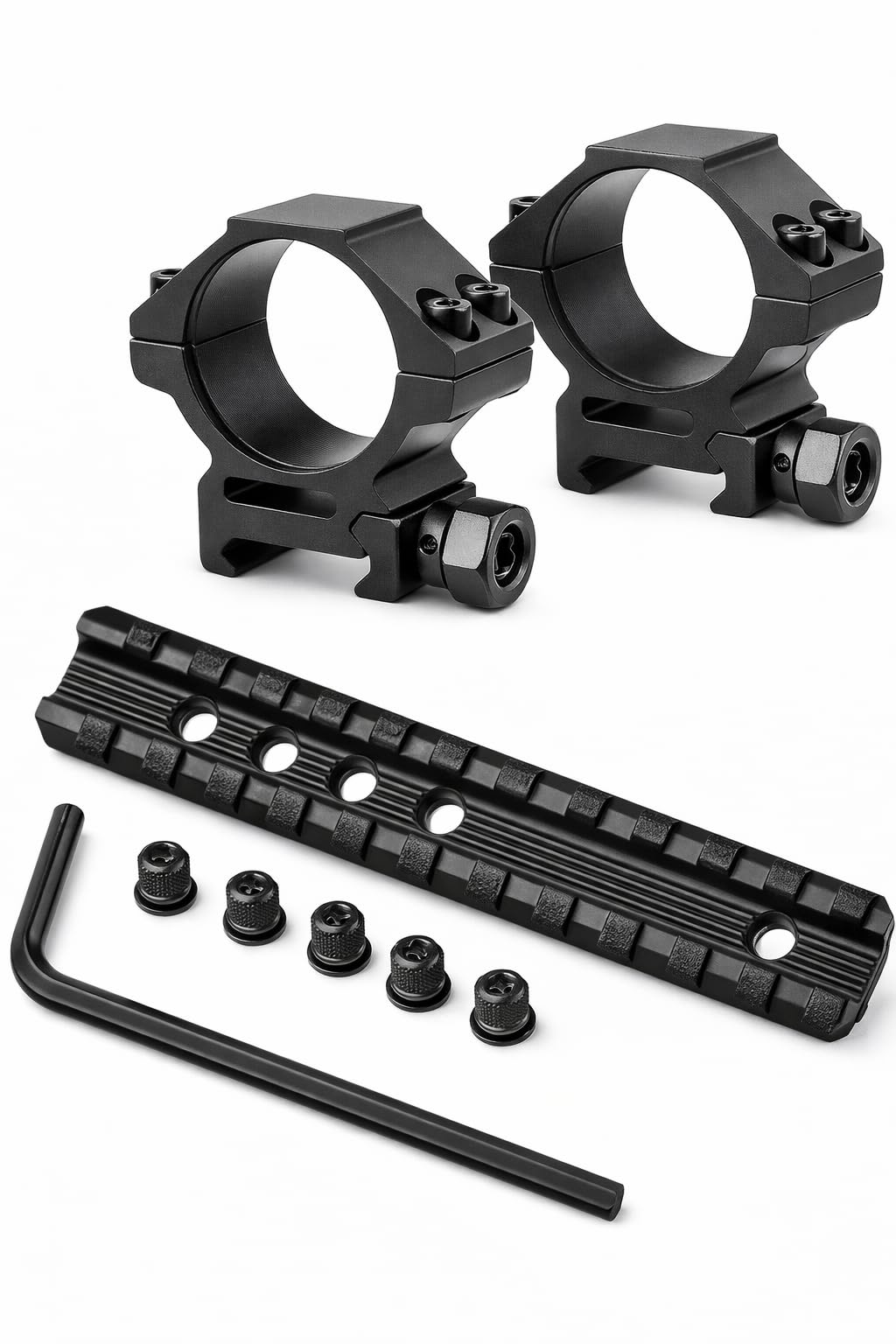 Gotical Marlin Rifle Tactical Pre-Drilled Weaver Picatinny Scope Sight Rail Mount Heavy Duty Attach scopes, Sights, Optics, flashlights, Scope Rings etc (Rail with 25mm Ring)