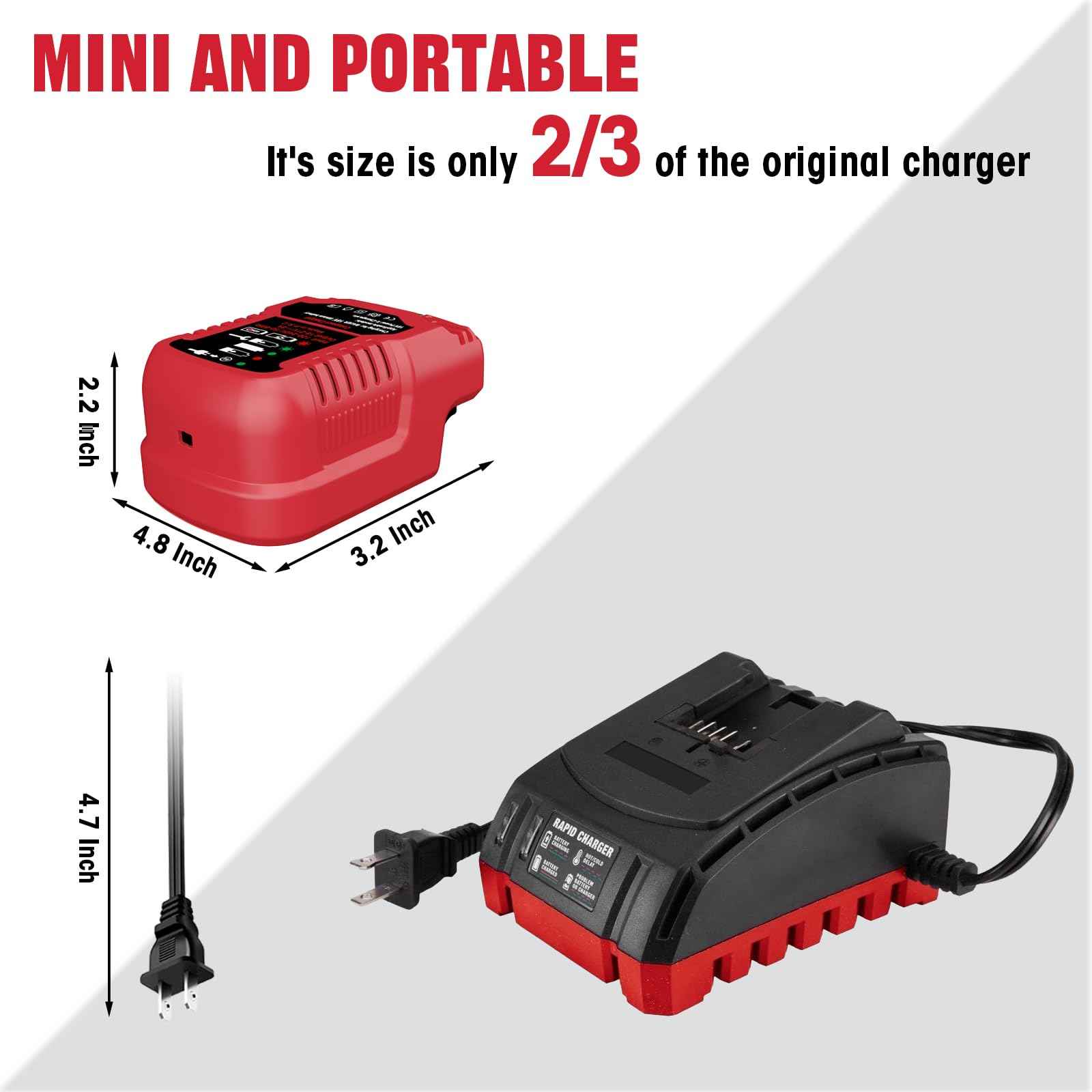 Replacement for Bauer 20V Battery Charger