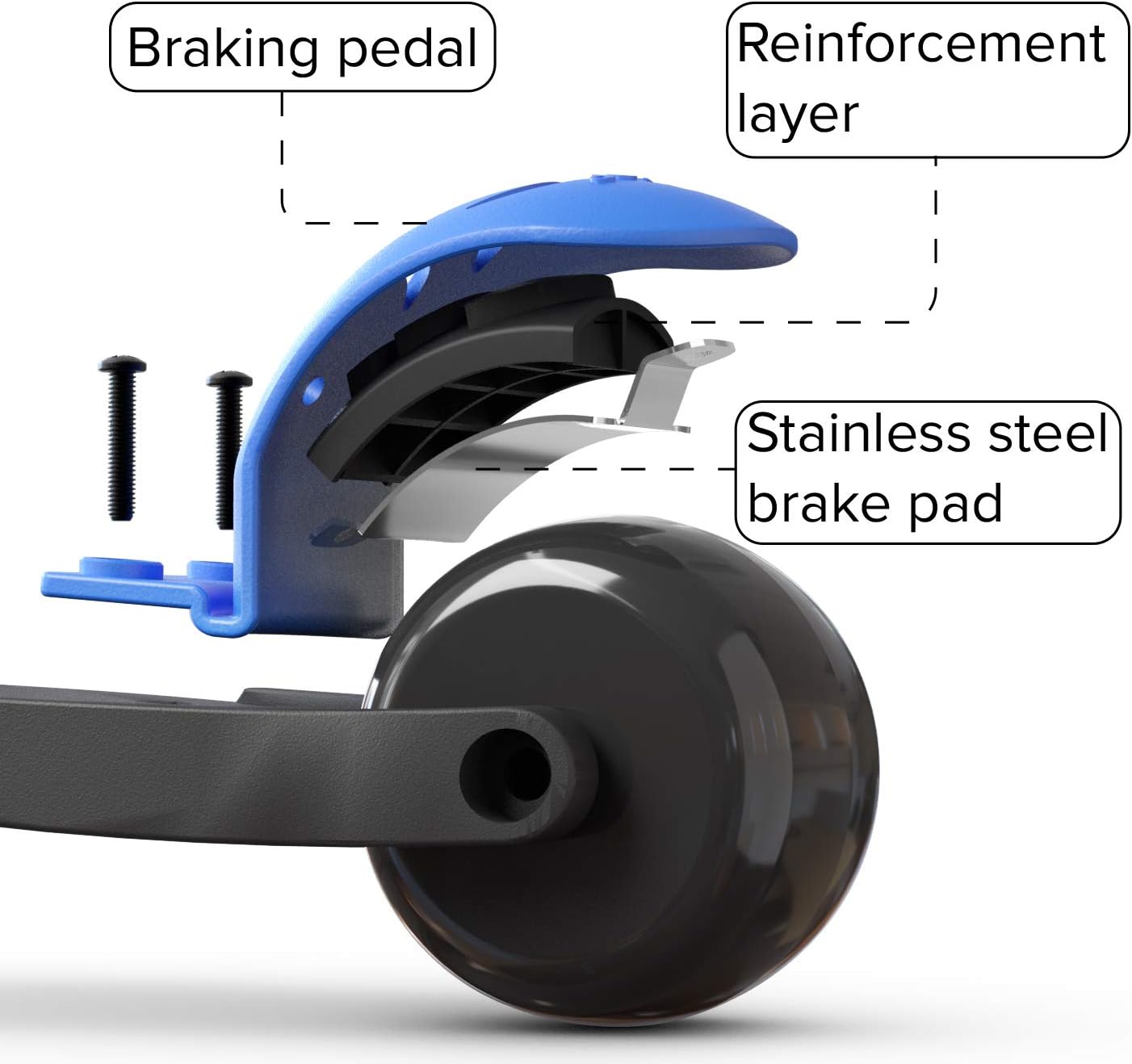 6KU Kids Scooter - Adjustable Height & Flashing LED Wheels | Extra-Wide 3-Wheel Design for Ages 3-10
