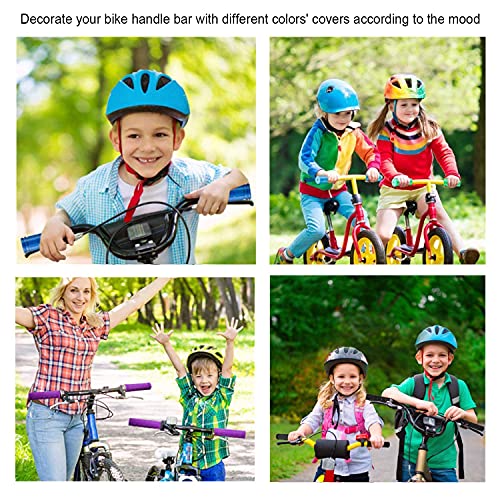 Bike Handlebar Grips with Pink Tassel Streamers - Kids