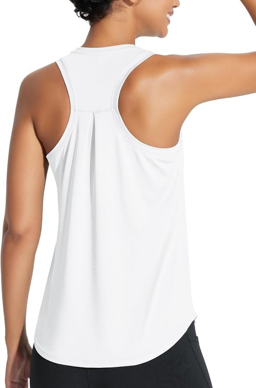 Baleaf Women's Athletic Tank Tops - Quick Dry Sleeveless Racerback for Yoga & Gym Workouts