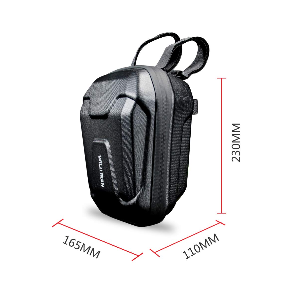 MOZOWO Scooter Storage Bag, Rainproof Electric Scooter Handlebar Bag, Hard Shell Front Bag Fit for Carrying Charger Tools, Repair Tools, 2.5L Large Capacity for Kick Scooters Folding Bikes