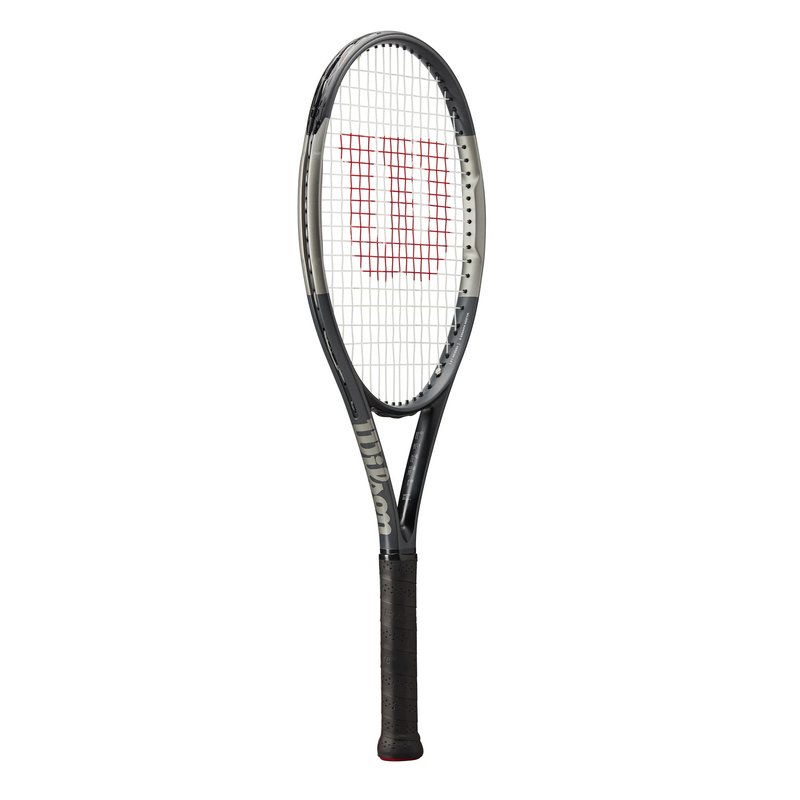 Wilson H6 Adult Recreational Tennis Racket - Grip Size 1-4 1/8, Black/Grey
