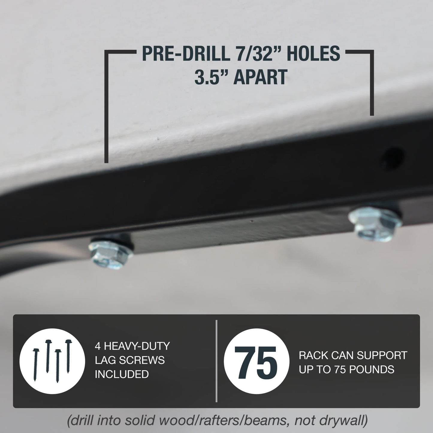Ho Stevie! Surfboard Ceiling Racks - Free Up Your Floor Space - Hang Up To 3 Surf or SUP Boards - Won’t Rust/Corrode - Heavy Duty 75lbs Max - Easy Installation (Hardware Included)