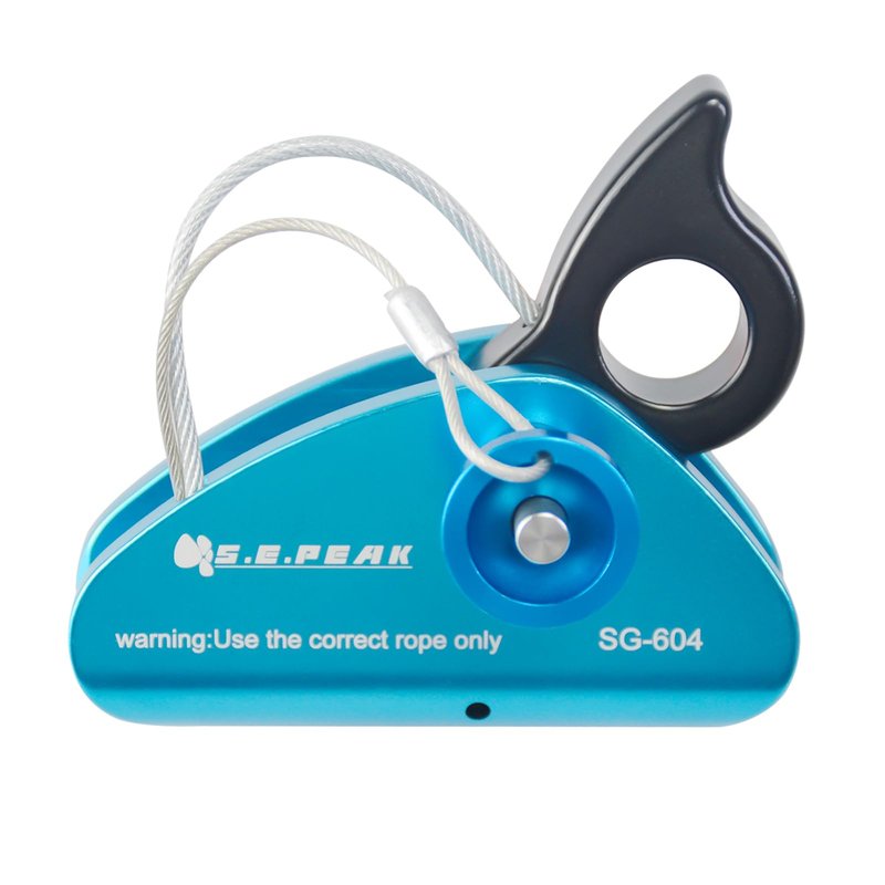 SEPEAK Detachable Climbing Ascender 15kN Rope Grab Ascender, Flip Line Adjuster, Fall Protection Belay Device for Rock Climbing,Tree Arborist/Fit for 11~13 MM Rope/Blue