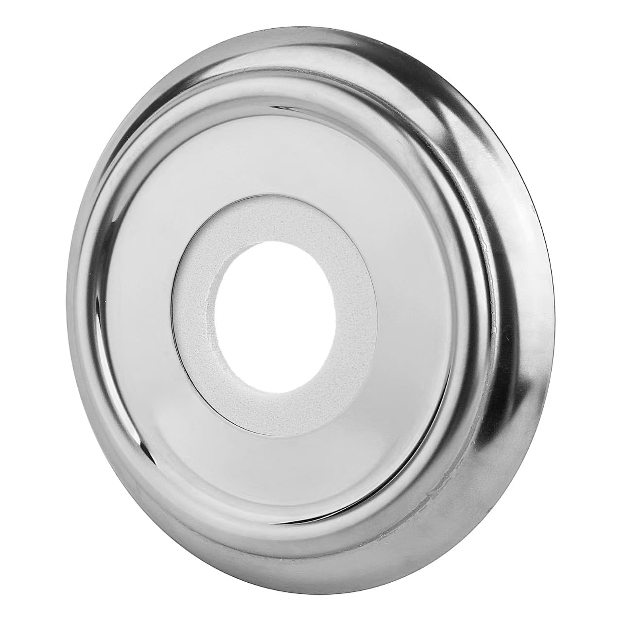 Metal Tub Spout Cover Ring, Stainless Steel Bathroom Faucet Remodeling Wall Plate with Foam Gasket（1-1/2 Inch ID and 3-5/8 Inch OD）