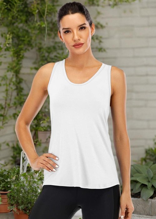 ICTIVE Women's Workout Tank Top - Sleeveless Mesh Racerback Yoga Shirt | Comfortable Fit