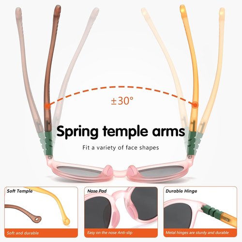 EYEBUDDY Kids Polarized Sunglasses - UV Protection for Ages 2-8 | Stylish & Durable Design
