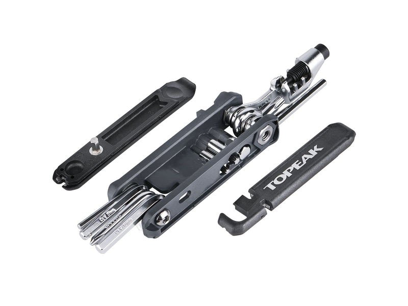 Topeak Hexus X Multi-Tool – 21-Function Bike Repair with Chain Tool, Tire Levers & Presta Core – Compact Chrome Vanadium Design for Road & Mountain Bikes