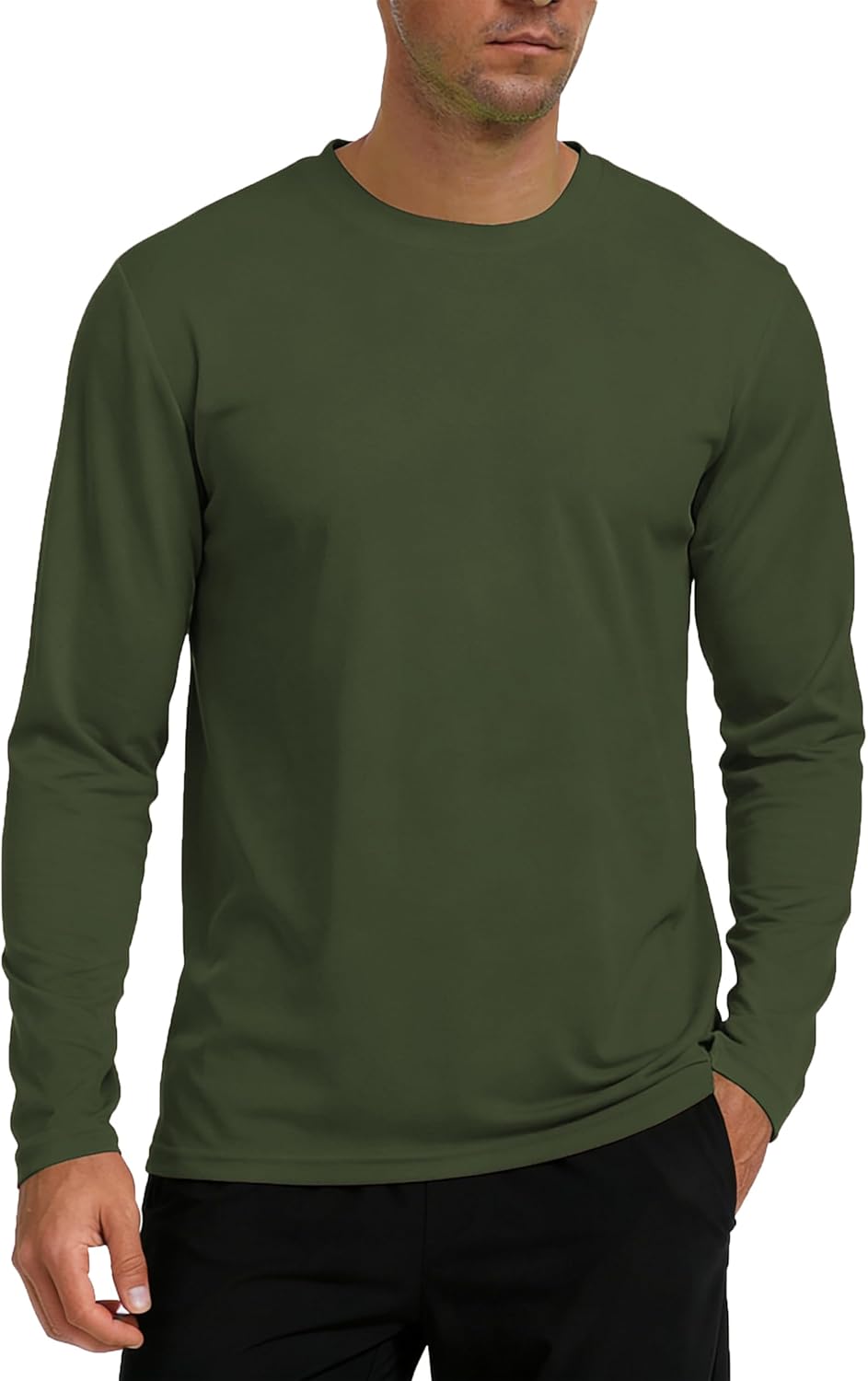 Skiennix Men's Long Sleeve Sun Shirt - Lightweight UV Protection Quick Dry Athletic Tee | Ideal for Hiking & Fishing