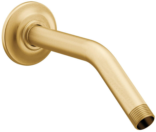 Moen S122BG Standard Shower Arm with Matching Flange Included, 8-Inch, Brushed Gold