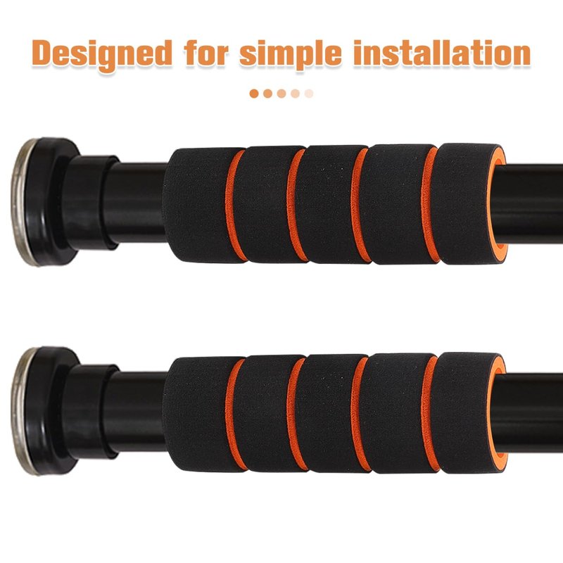 UKCOCO 3 Pcs Foam Handle Grips : Non Slip Sponge Pull Up Bar Sleeve Handlebar Cover for Fitness Equipment Bicycle Motorbike, Easy Installation, 4.32X1.49X1.49in (Black)