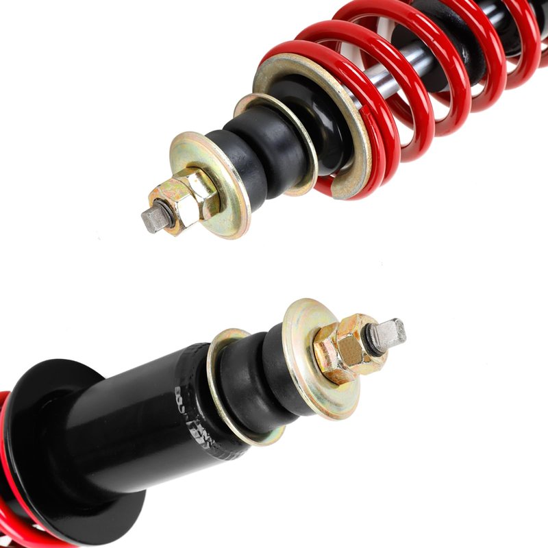 Roykaw Golf Cart Shocks Compatible with EZGO TXT & Medalist Gas & Electric Since 1994, TXT Shock Absorbers with Coil Over & Extenders, OEM # 70630-G01, 70928-G01, 76418-G01, 2PCS, Red