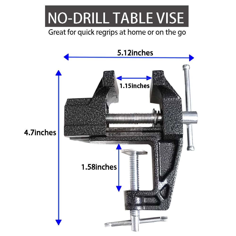 Ultroian Golf Grip Removal Tool Kit, Golf Club Regripping Kit - Includes Portable Golf Club Vise Clamp, 13pcs Grip Tapes, Hook Knife & Rubber Sleeve