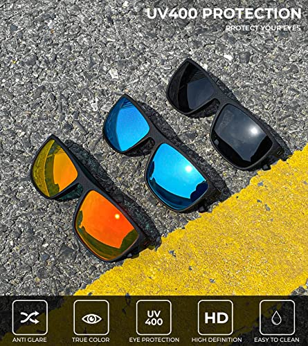 Polarized Sunglasses for Men - UV Protection, Lightweight, Classic Design