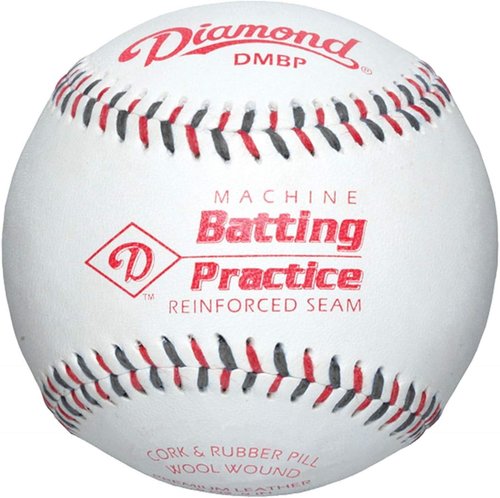 Diamond Baseballs - Flat Seams for Optimal Batting Practice | Pack of 12