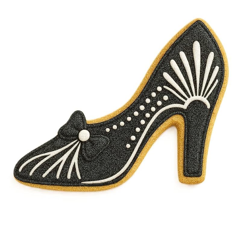 4-Inch Glass Slipper Shoe Cookie Cutter - Food Grade Steel