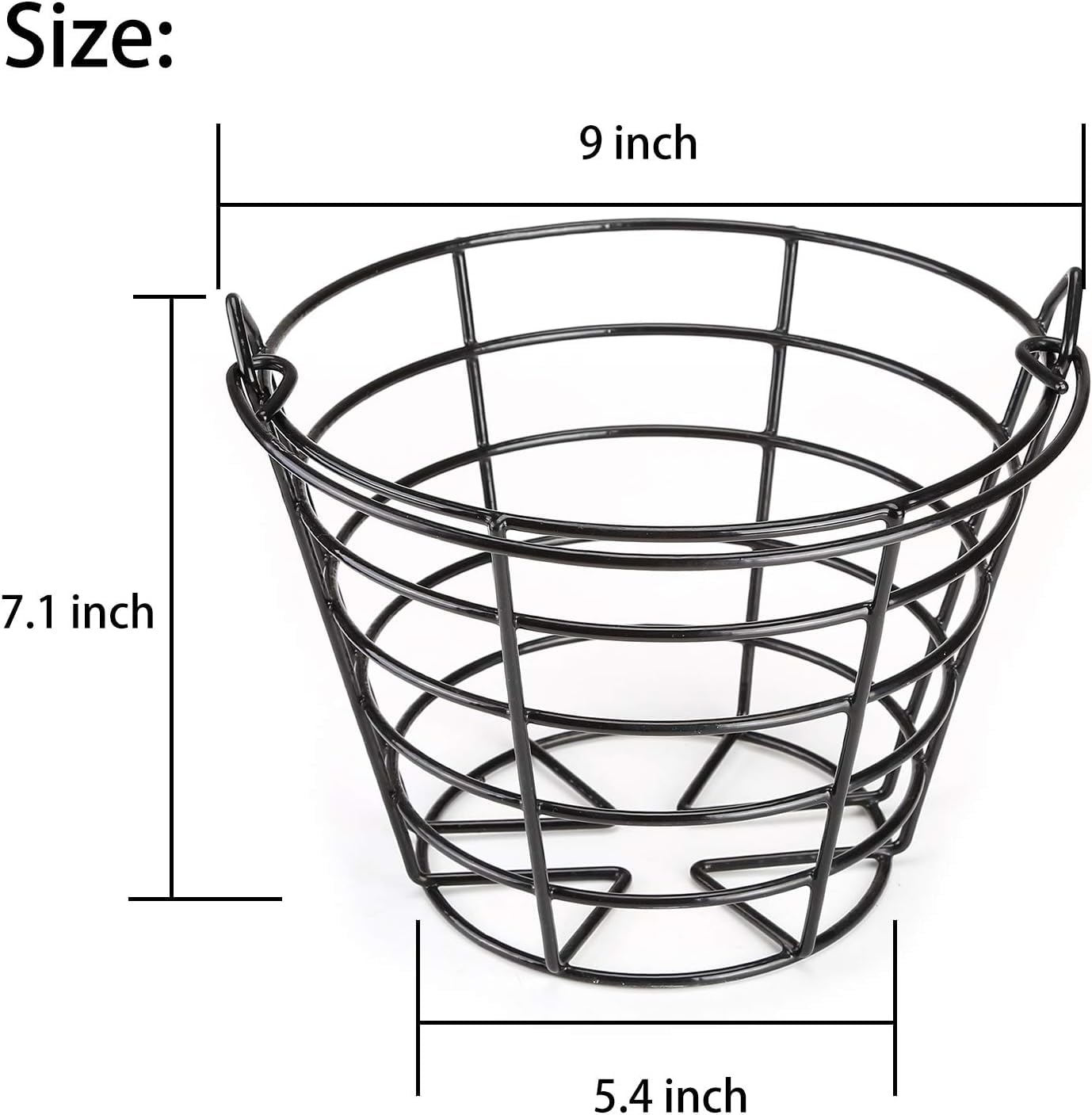 LIQIWI Golf Ball Basket Metal Material,Ball Container
