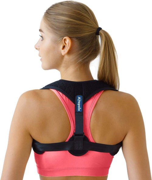 Ekeri Back Posture Corrector for Women & Men - Adjustable Shoulder Posture Brace - Upper Back Brace for Posture - Invisible Figure 8 Brace Clavicle, Neck, Hunchback Strap and Back Straightener
