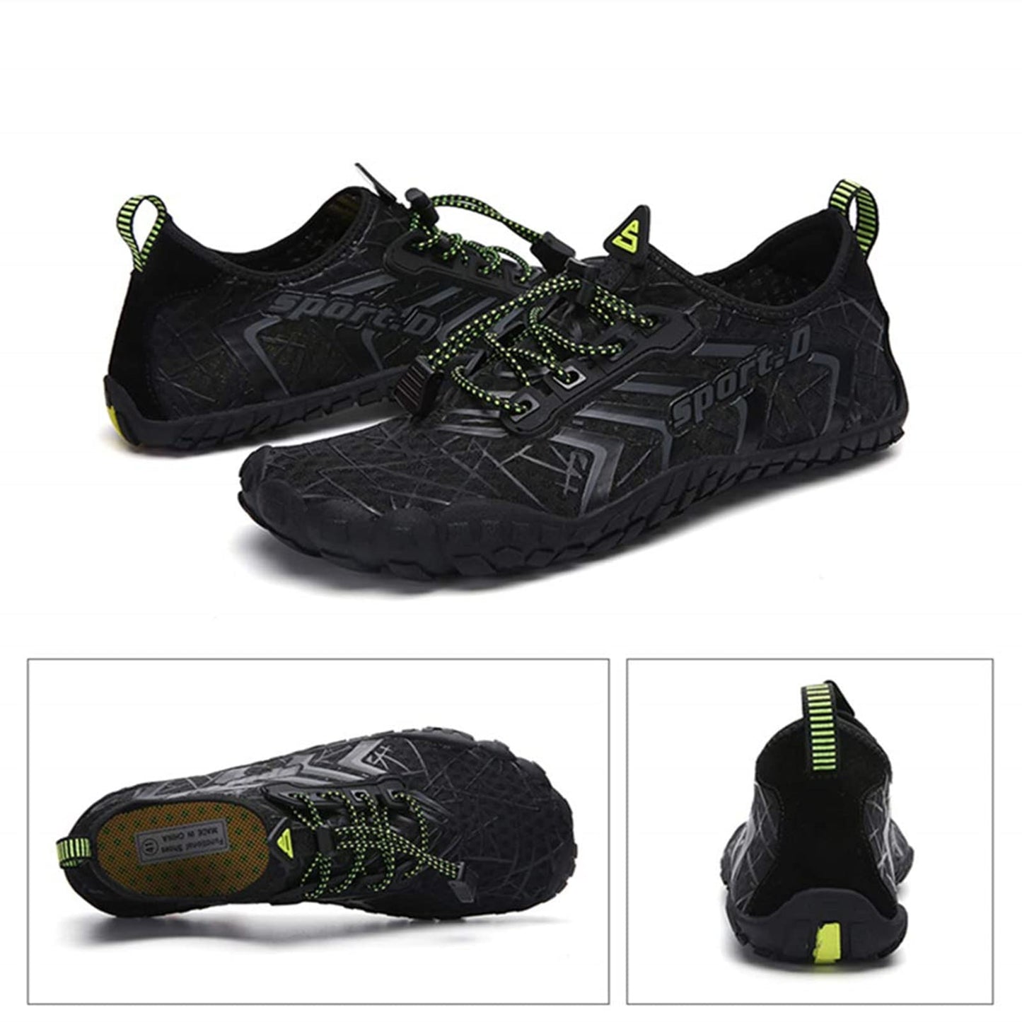 UBFEN Water Shoes Aqua Swim Shoes Mens Womens Beach Sports Quick Dry Barefoot for Boating Fishing Diving Surfing