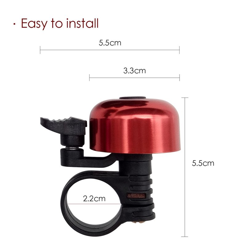 TrendBox 1 Set 6 Colors Alloy Bicycle Bike Cycling Handlebar Bell Ring Horn Sound Emergency Alarm Alert Warning Loud Lightweight for Safety