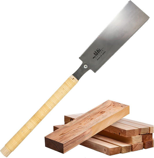 Ryoba Double Edge Saw 9.5" - Professional Japanese Pull Saw for Woodworking