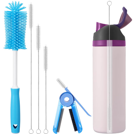 Palksky Water Bottle Cleaning Brush Kit, Brush & Straw Cleaner for Owala
