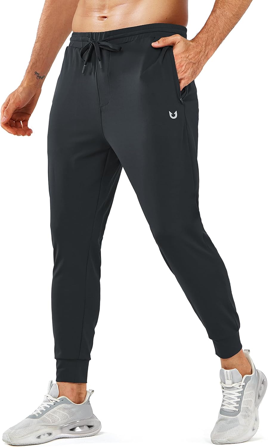 NORTHYARD Men's Joggers - Lightweight Athletic Sweatpants with Zipper Pockets | Ideal for Running & Workouts