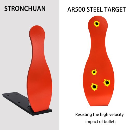 STRONCHUAN Ar500 9" Classic Popper Steel Shooting Target,Auto Reset,Steel Targets for Shooting,Ar500 Steel Targets,Steel Target,Ar500 Steeltarge,Airsoft Targets (Ball)