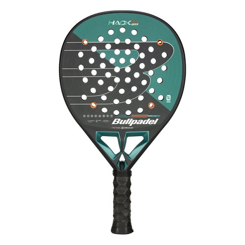 BULLPADEL Padel Racket HACK 04 Hybrid 2025 Paquito Navarro | Professional High Balance Pala Padel | TriCarbon 3D & MultiEva Core | Channel Aerodynamics & TriCore Stability | Dynamic Power & Control