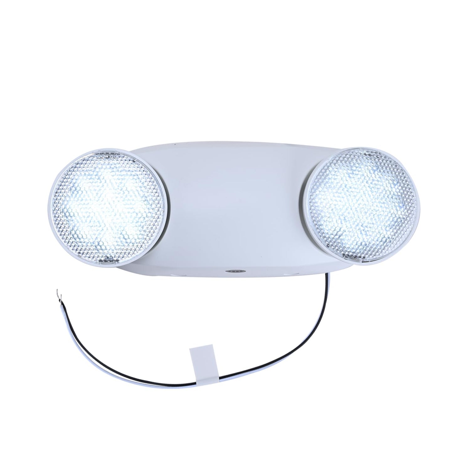 Apmeetlux Emergency Light,200lm 4Hours Battery Backup,Commercial Emergency Exit Lighting for Home Power Failure Outage Office Business Restaurants, Hardwired, UL 924 AC85-277V