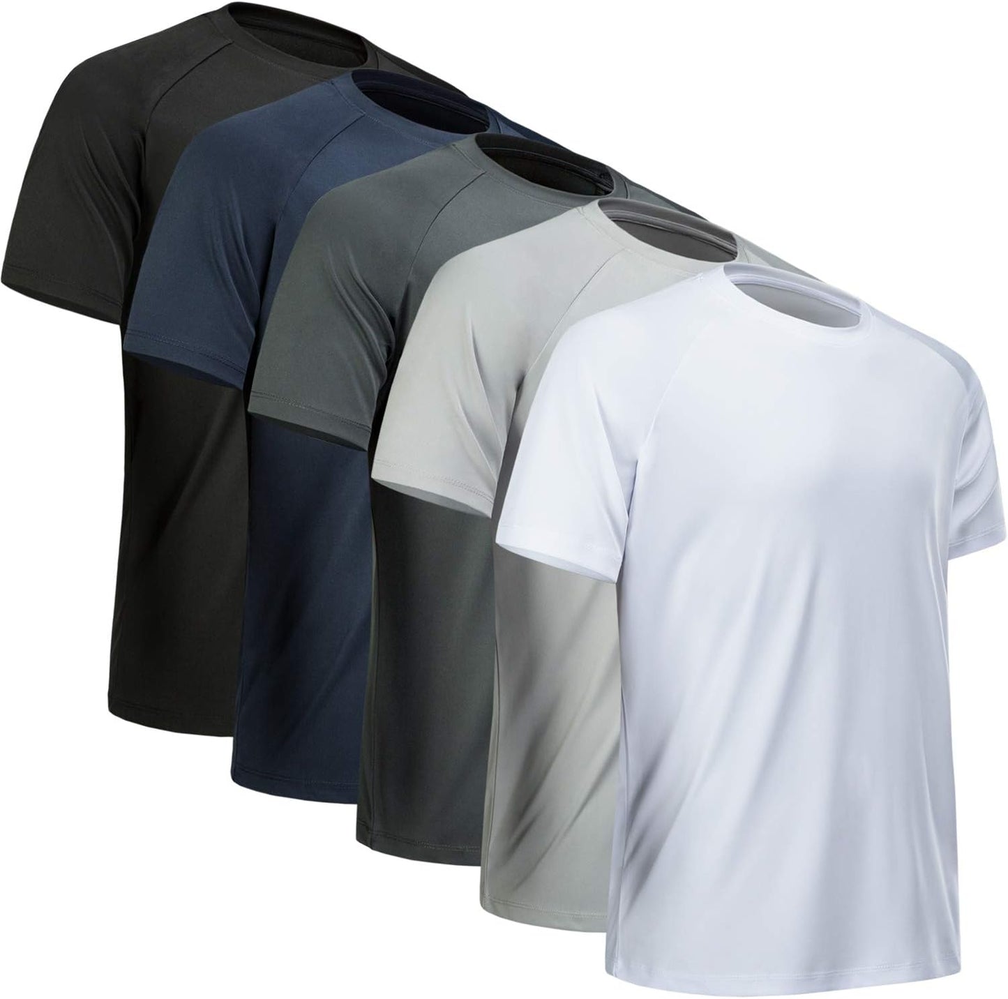 Skiennix Men's Workout Shirt - Quick Dry Short Sleeve Athletic T-Shirt | Moisture-Wicking Performance