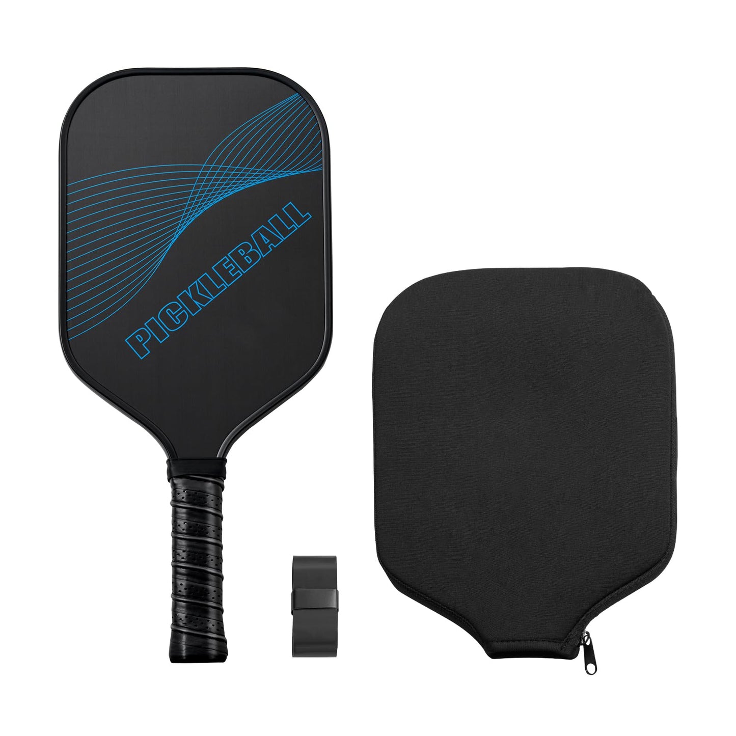 VEVOR Pickleball Paddle, T700 Carbon Fiber Surface & Honeycomb Core, Professional Pickleball Paddle with Increased Power & Control & Spin, Pro Pickle Ball Racket for Adults, Men & Women, Blue