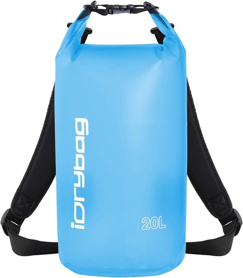 IDRYBAG Clear Dry Bag - Waterproof Storage for Kayaking | Available in 2L, 5L, 10L, 15L, 20L Sizes