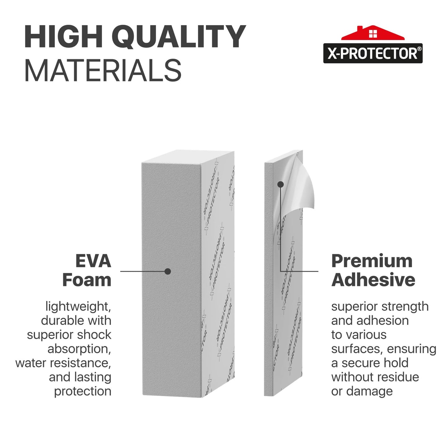 X-Protector Headboard Stoppers for Wall - 23 Pcs Pack, White - Premium Foam Wall Protector from Furniture - Ideal Furniture Bumpers to Protect Walls from Damage - Assorted Bed Stoppers for Headboard