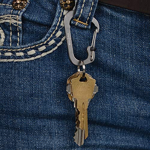 Nite Ize Locking Stainless Steel Carabiner Clip Size #4 – 75lb Capacity