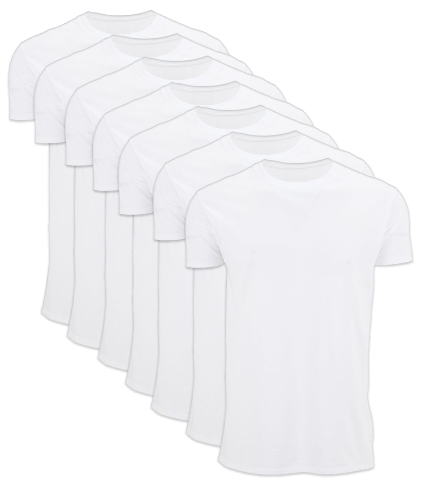 BILLIONHATS Wholesale Bulk 12 Pack Men's Cotton T-Shirt Tees, Big & Tall Plus Size Short Sleeve Lightweight T-Shirts, Size Large